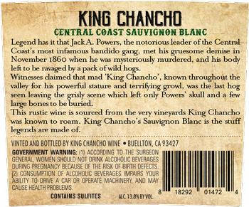 King Chancho Sauvignon Blanc - Pompei Gift Baskets & Engraving